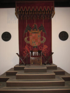Repräsentationsraum mit Thron, Museo de las Casas Reales