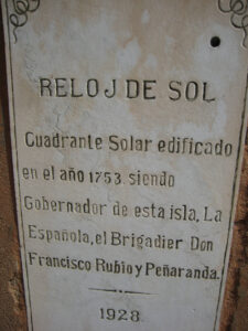 alte Sonnenuhr, Santo Domingo