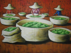 Naive Kunst für Touristenläden in Santo Domingo