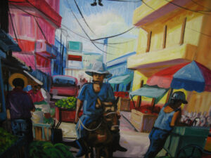 Naive Kunst für Touristenläden in Santo Domingo