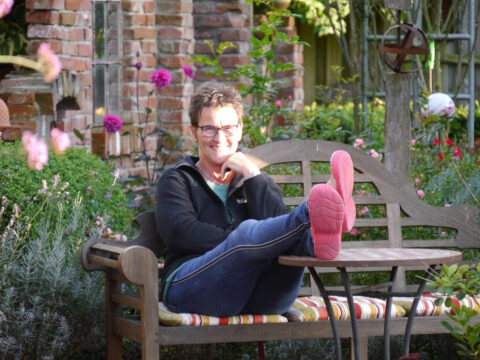 Ulrike Koska im Fehngarten
