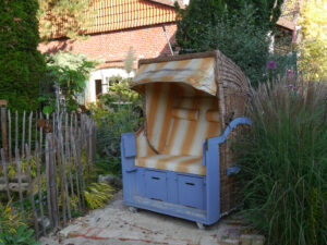 Strandkorb im Landhausgarten Hantelmann