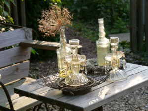 So wird man im Oranje-Garten begrüßt im Landhausgarten Hantelmann