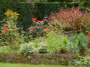 Der Rot-orange-braune Garten, Rood oranje Bruin, im Garten de Boer