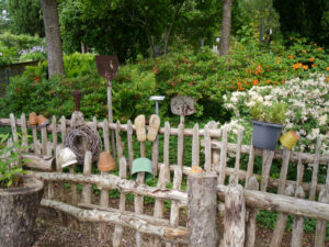 Der Eingang zum Küchengarten im Garten Schade