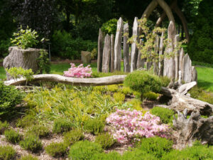 Das Heiderondell in Schades Garten 