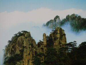 Echtfoto Huangshan-Gebirge