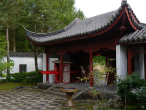 Die Eingangshalle zum chinesischen Garten von Groningen