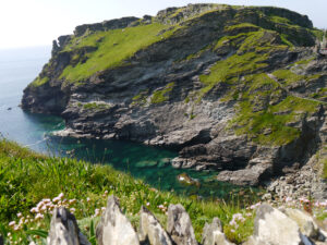 Pittoresk ist jeder Ausblick auf dem Weg zur Burgruine Tintagel