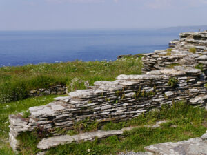 Ruinen auf der Steilklippe von Tintagel