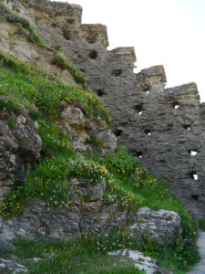 Ruinen auf der Steilklippe von Tintagel