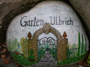 Der Eingang zum Torgarten vom Schaugarten Ulbrich