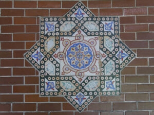 Arabisches Mosaik im Maurischen Garten in der Stuttgarter Wilhelma