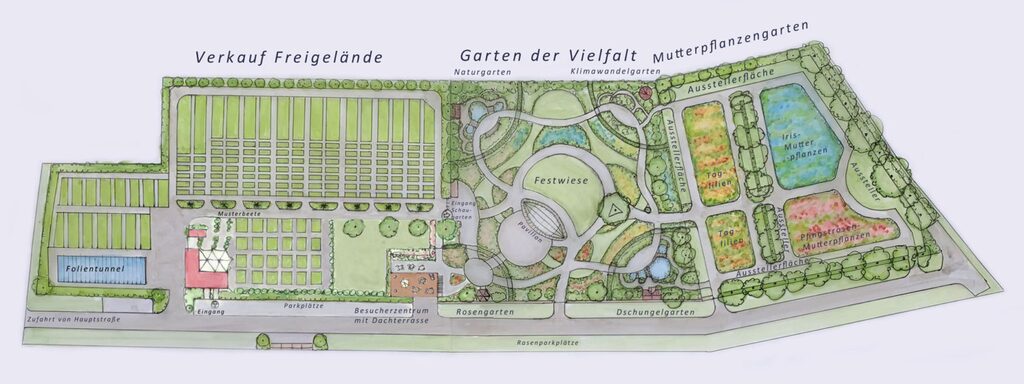 Plan "Garten der Vielfalt" Reinhard Oberleitner, Pöchlarn, Niederösterreich